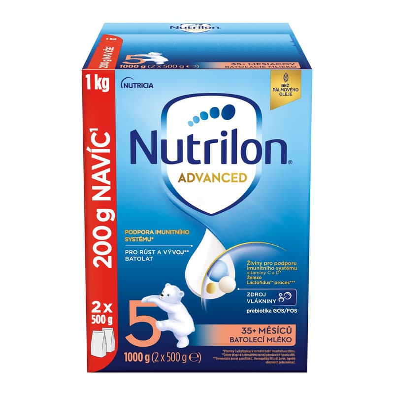 Nutrilon 5 Advanced toddler milk 1 kg, 35+
