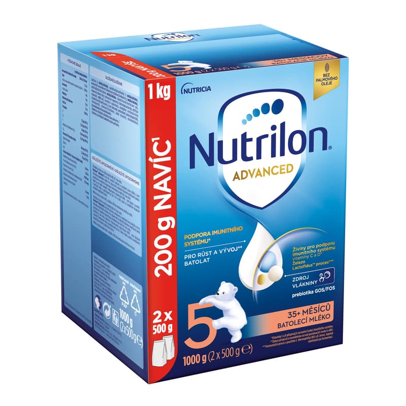 Nutrilon 5 Advanced toddler milk 1 kg, 35+