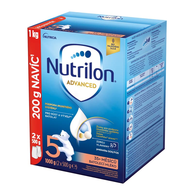 Nutrilon 5 Advanced toddler milk 1 kg, 35+