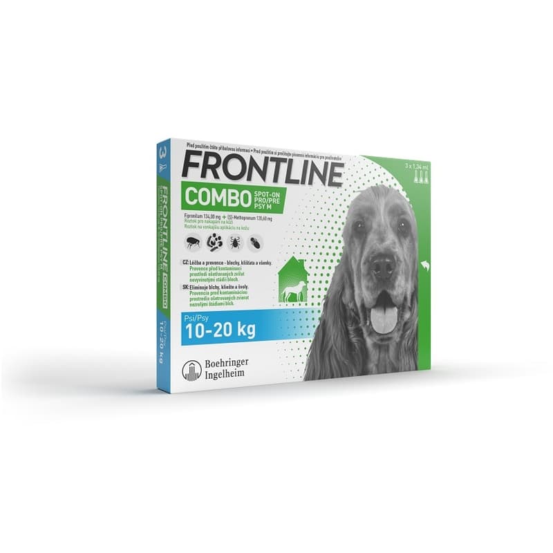 Frontline Combo Spot on Dog 10-20kg pipet.3x1.34ml