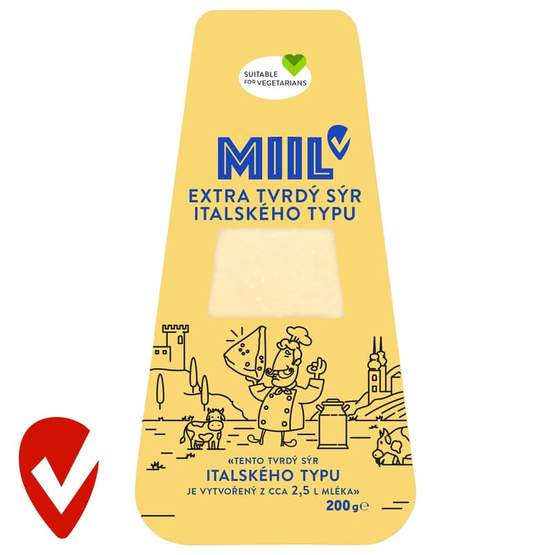 Miil Italian style hard cheese