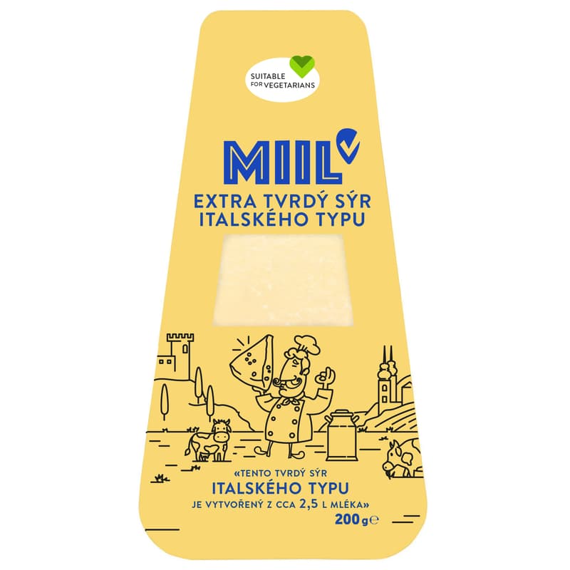 Miil Italian style hard cheese