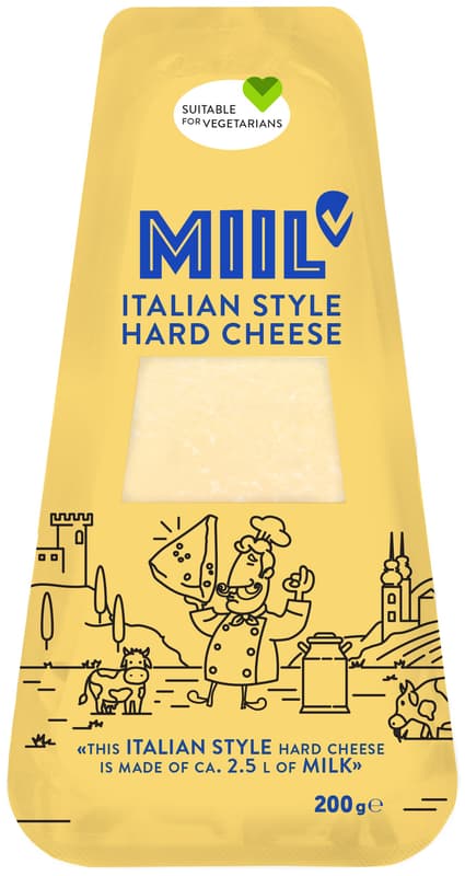Miil Italian style hard cheese