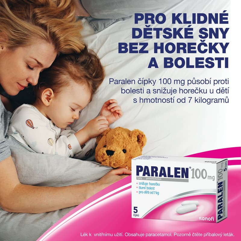 PARALEN 100MG čípek 5