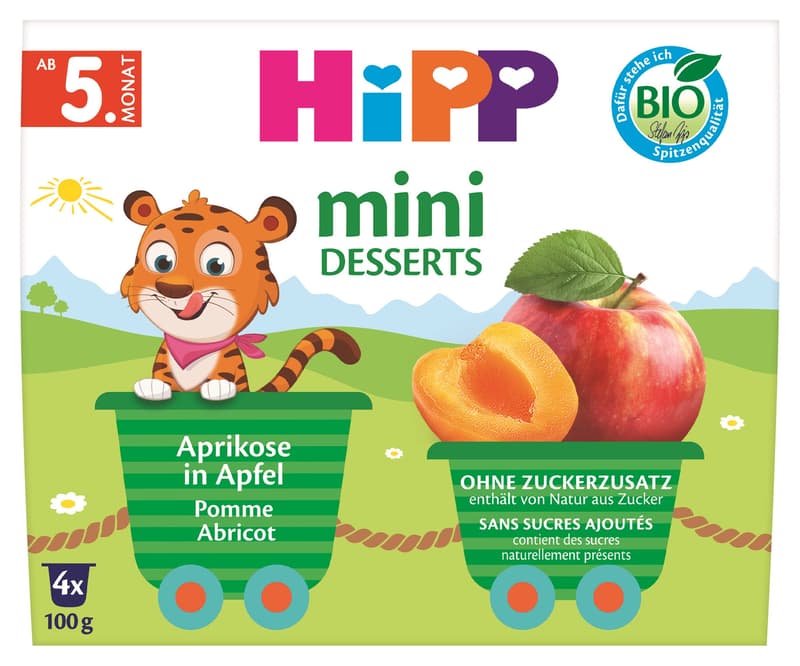 HiPP BIO apples and apricots