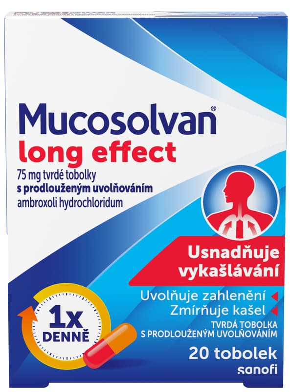 MUCOSOLVAN LONG EFFECT 75MG Tvrdá tobolka s prodlouženým uvolňováním 20