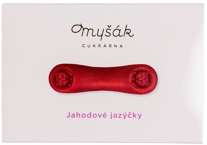 Cukrárna Myšák Čokoládové jahodové jazýčky