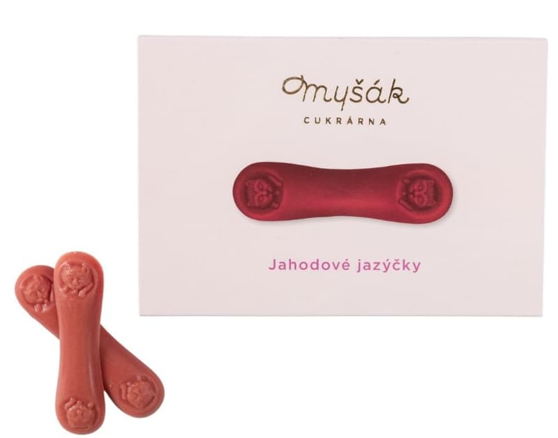 Cukrárna Myšák Čokoládové jahodové jazýčky