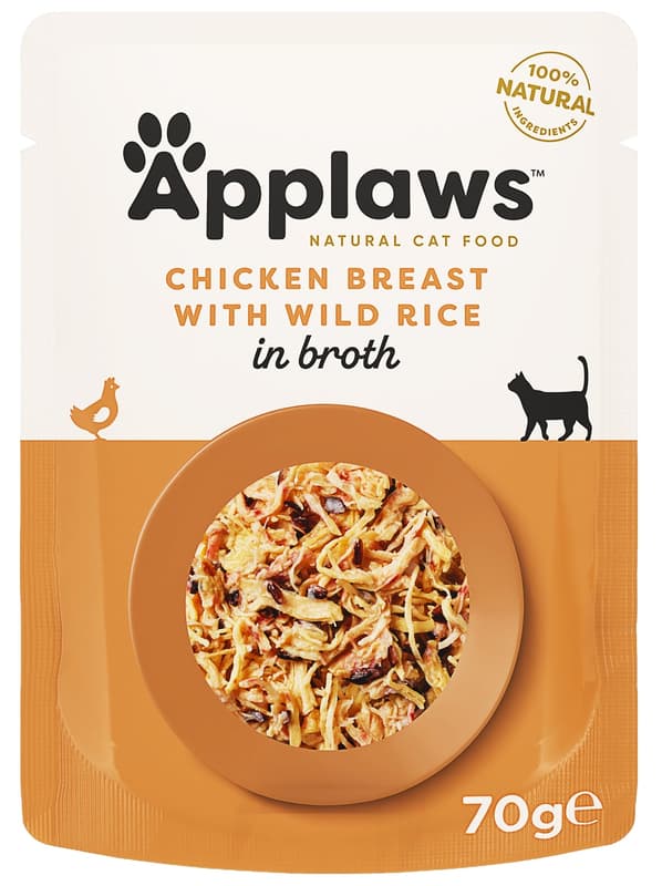 Applaws Pocket Cat Chicken Breast and Wild Rice 70g
