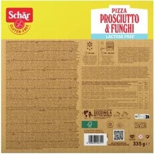 Schär Pizza Prosciutto Funghi bez lepku a laktózy