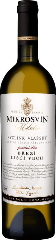 Mikrosvín Mikulov Riesling Liščí Vrch