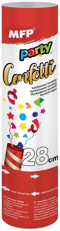 Shooting confetti gold