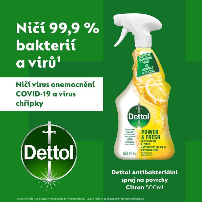 Dettol Antibacterial spray lemon and lime