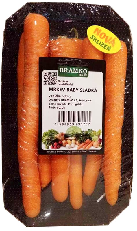 Mrkev sladká (odr. Mokum), balení
