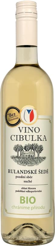 Vino Cibulka BIO Rulandské šedé 2025 pozdní sběr