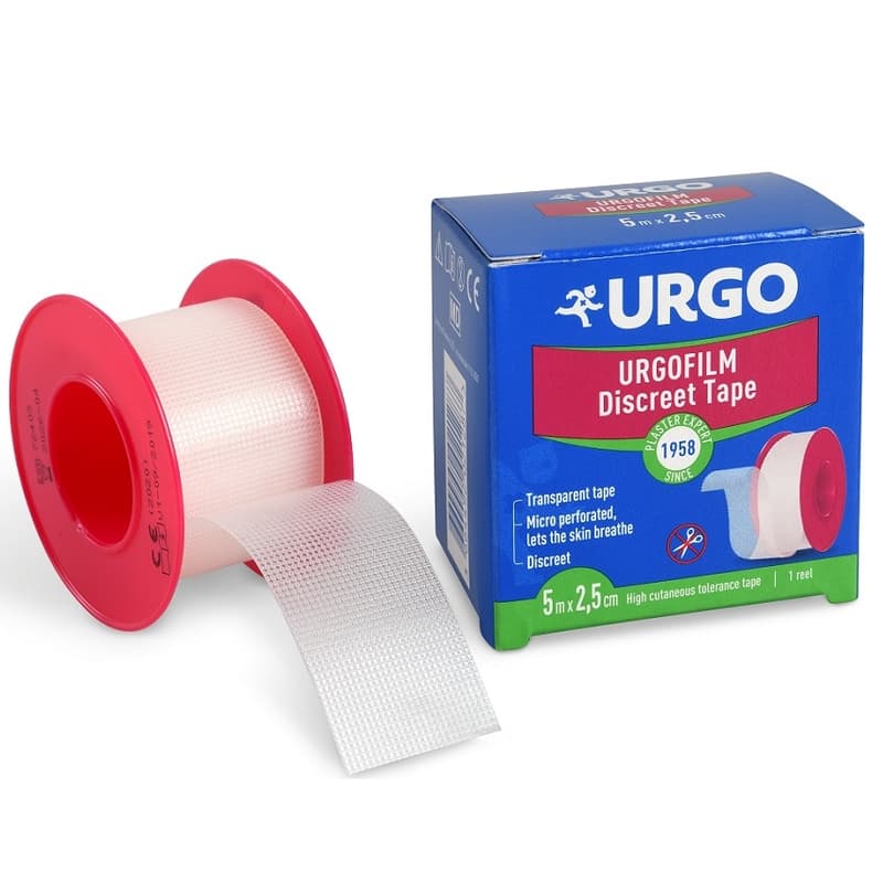 URGO FILM Transparentní náplast 2.5cmx5m NOVÁ