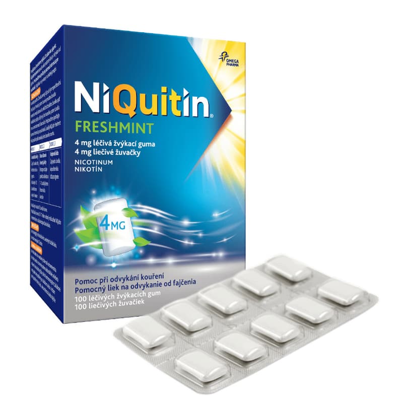 NIQUITIN FRESHMINT 4MG medicinal chewing gum 100 I