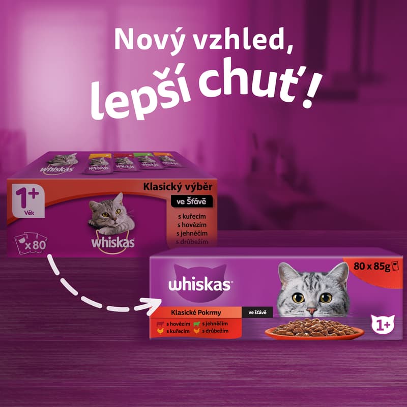 Pouch WHISKAS CORE Classic Selection Chunks in gravy Adult 100g 80-pack