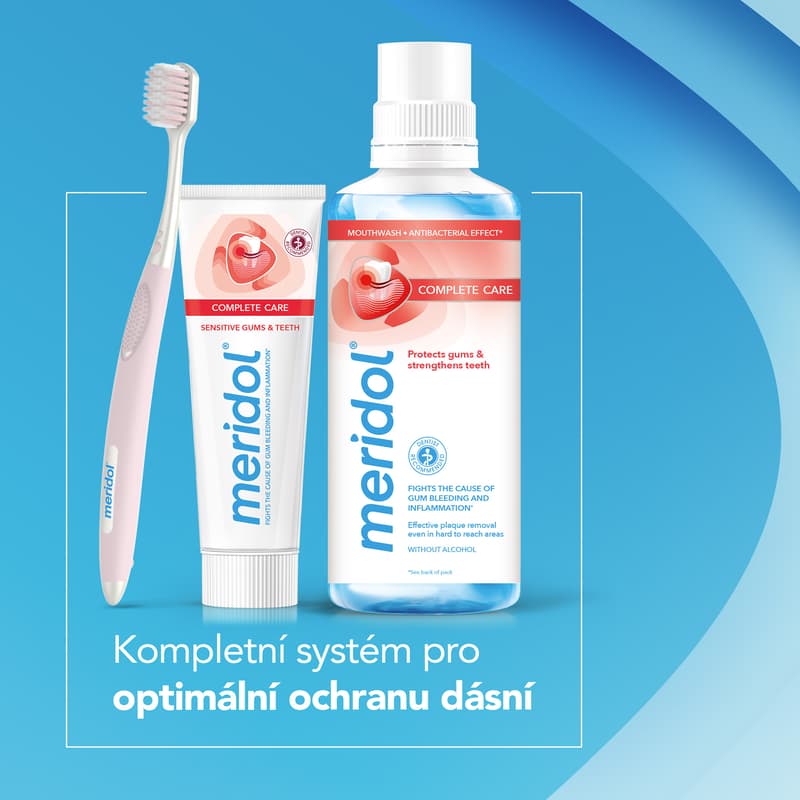 meridol® Complete Care Sensitive Gums & Teeth mouthwash