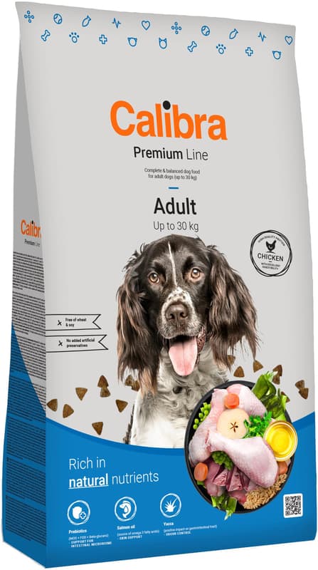 Calibra Premium Line granule pro dospělé psy malých a středních plemen s kuřecím