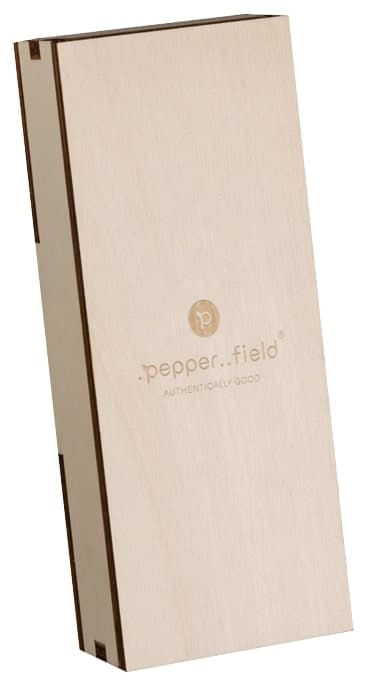 .pepper..field Kampot pepper a set of small glass tubes in a gift box