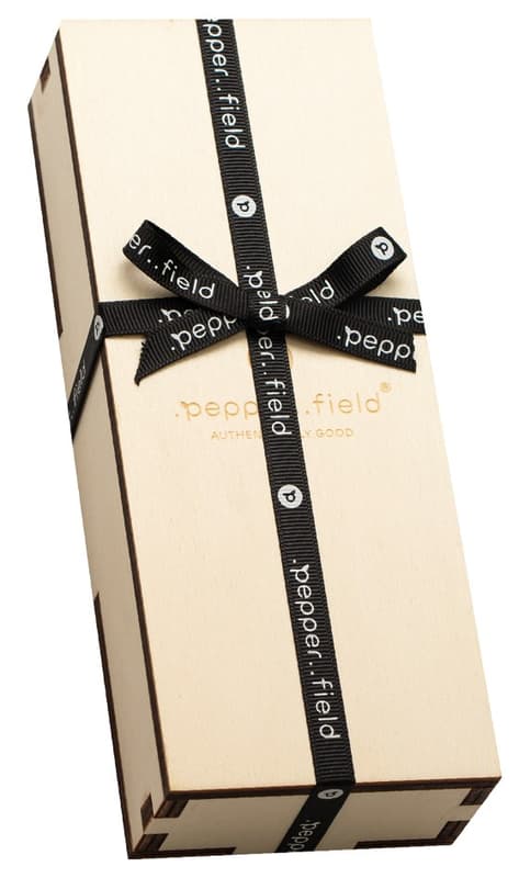 .pepper..field Kampot pepper a set of small glass tubes in a gift box
