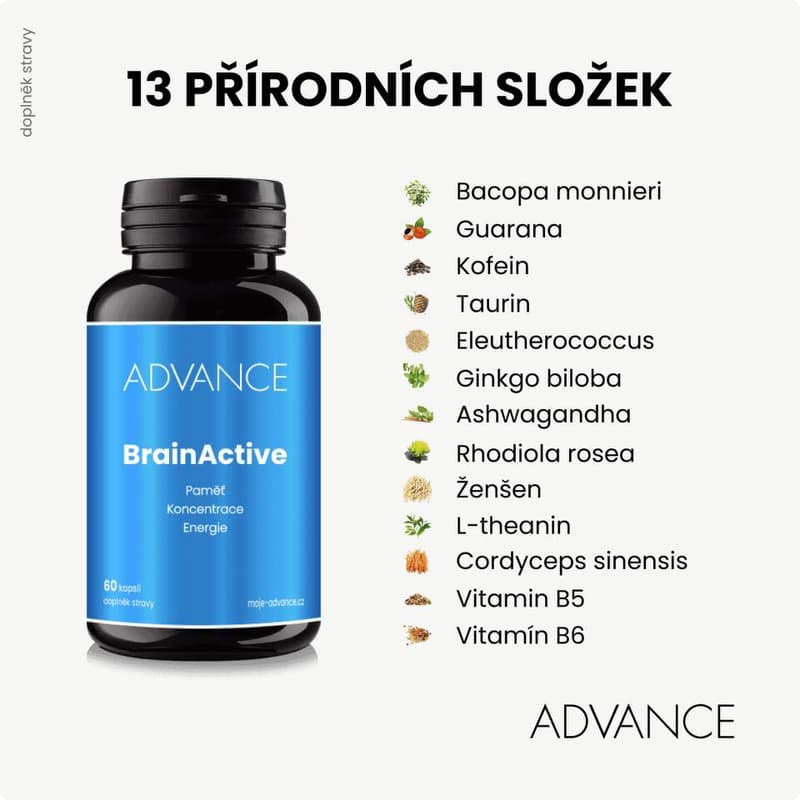 ADVANCE BrainActive 60 kapslí