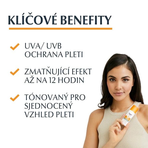 EUCERIN SUN OilControlTinted SPF50+ tmavý 50ml