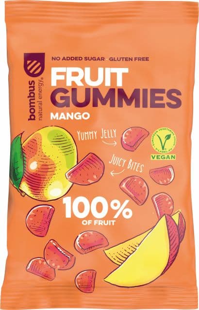 Bombus Fruit Energy Gummies mangové
