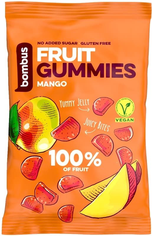 Bombus Fruit Energy Gummies mangové