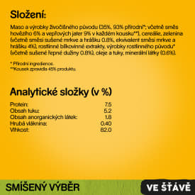 Pedigree kapsičky masový výběr se zeleninou ve šťávě pro dospělé psy 40×100 g