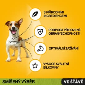Pedigree kapsičky masový výběr se zeleninou ve šťávě pro dospělé psy 40×100 g