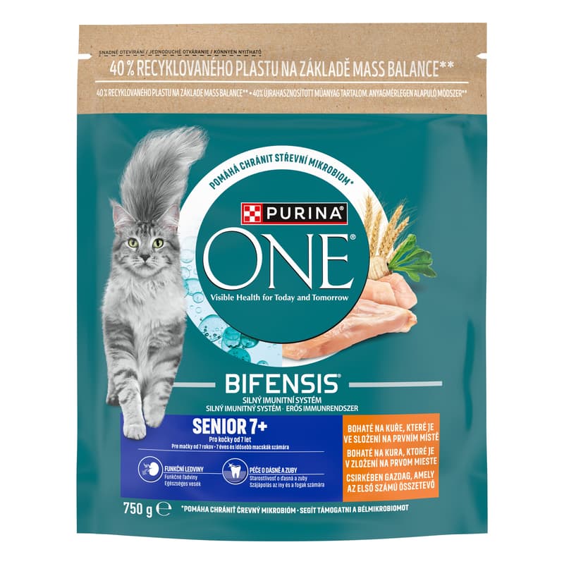 Purina ONE Bifensis Senior 7+ chicken for cats
