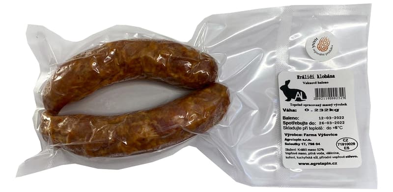 Farma Výšovice Králičí klobása