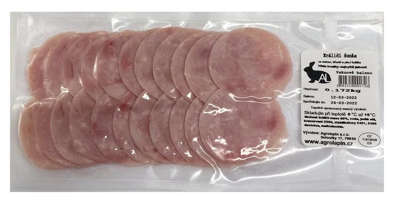 Farma Výšovice Rabbit ham