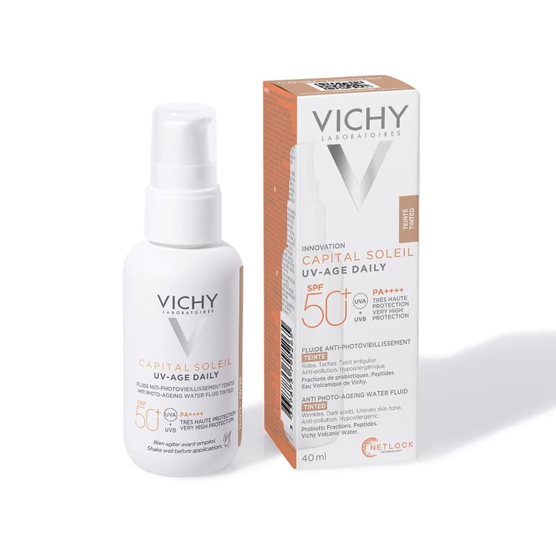 VICHY CAPITAL SOLEIL UV-AGE Fluid tón.SPF50+ 40ml