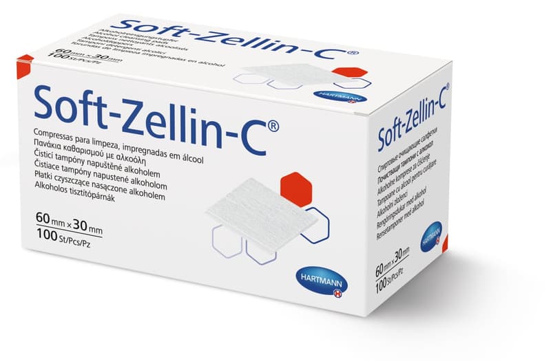 Tampon Soft-Zellin-C impregnated with alcohol 100pcs