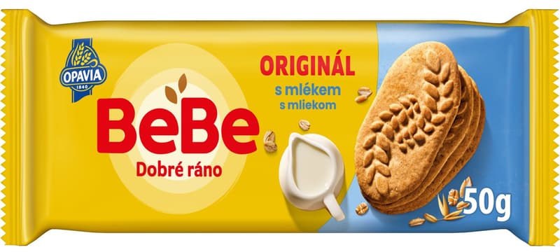 Opavia sušenky BeBe Dobré Ráno s mlékem