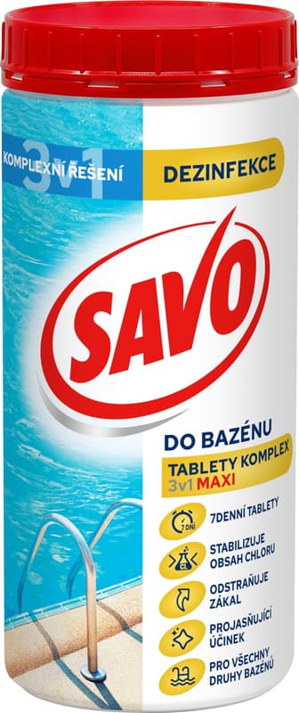 Savo for the pool Chlorine tablets MAXI complex 3 in 1 1.2 kg