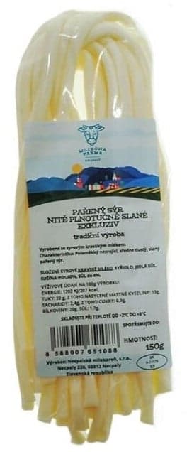 Mliečna Farma Necpaly Turčiany steamed cheese threads
