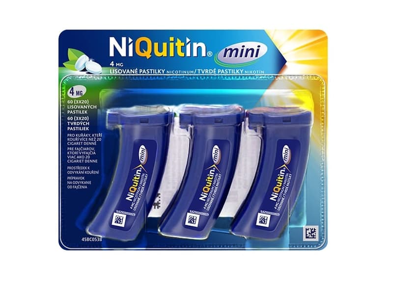 NIQUITIN MINI 4MG lisovaná pastilka 3X20