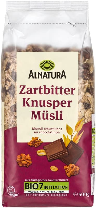 Alnatura organic partially-baked müsli - dark chocolate crunch