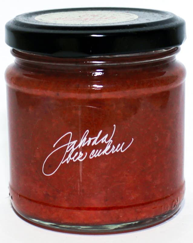 Marmelády s příběhem Strawberry jam without sugar selective