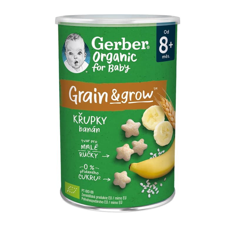 GERBER Organic banana puffs