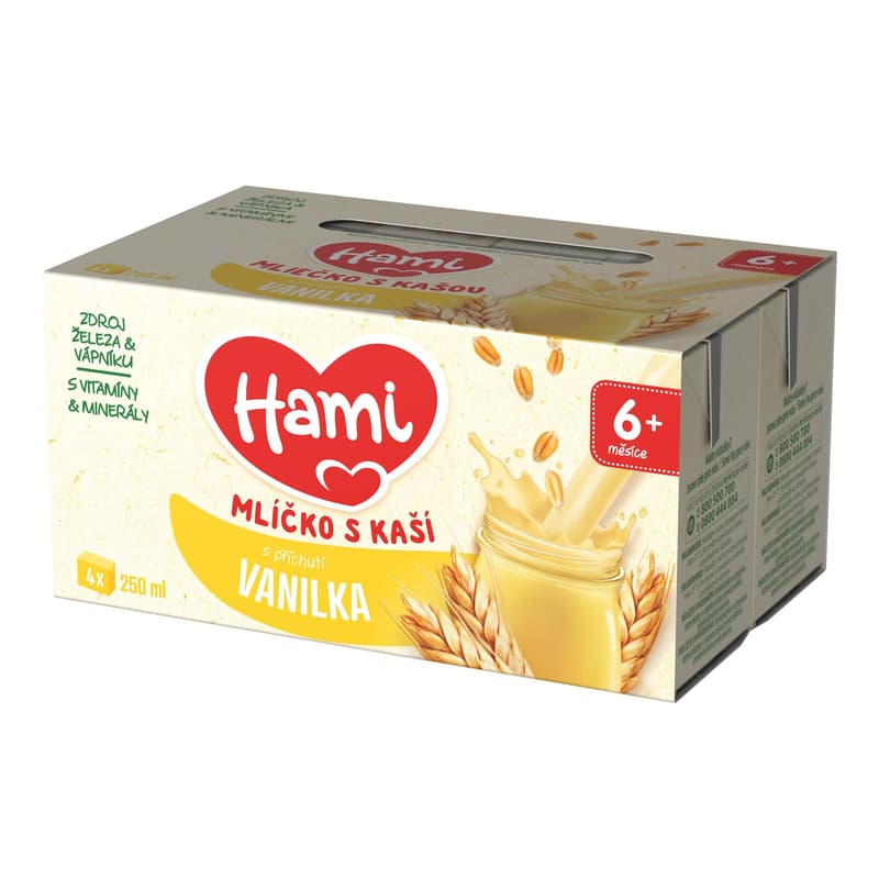 Hami Mlíčko s kaší s příchutí vanilky
