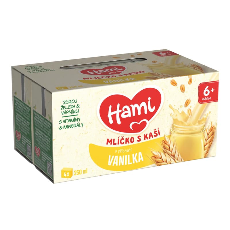 Hami Mlíčko s kaší s příchutí vanilky