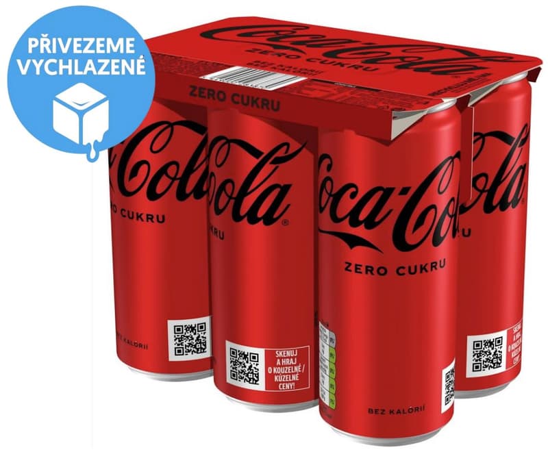 Coca-Cola Zero (6x0,33 l) plech