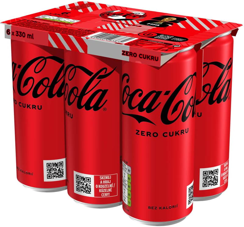 Coca-Cola Zero (6x0,33 l) plech