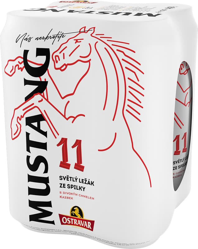 Mustang tin (4×0,5 l)