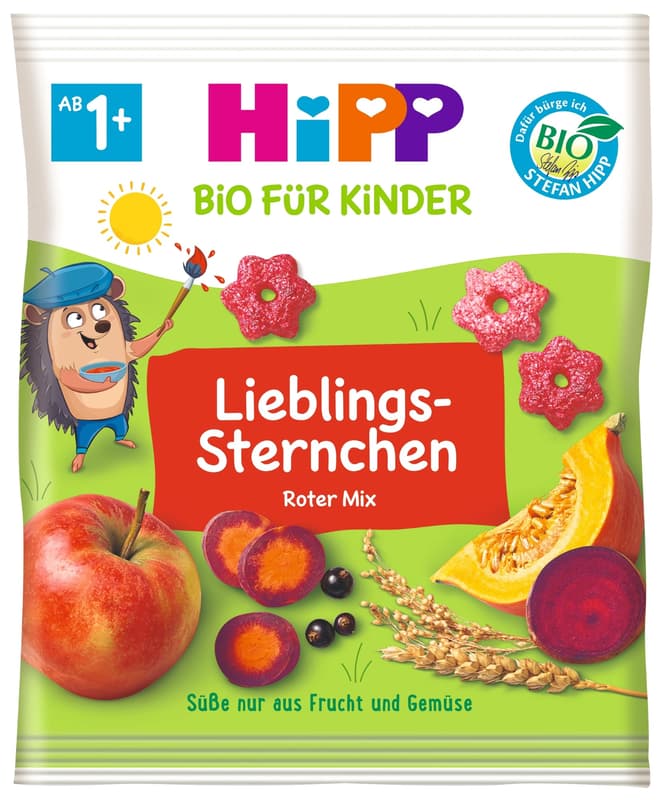 HIPP BIO Obilné křupky s jablkem, mrkví, dýní  a řepou